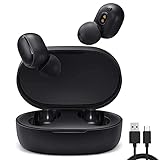 Brezžične slušalke WANFEI Redmi Airdots basic 2, slušalke Mi Earbuds Basic 2 Bluetooth 5.0, mini brezžične slušalke IPX4 Originalne stereo slušalke z mikrofonom, polnilna škatla 300 mAh