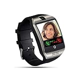 Tipmant Smartwatch, Reloj Inteligente para Hombre Mujer Niños, Relojes Inteligentes con Ranura para Tarjeta SIM Cámara Música Podometro Pulsera de Actividad para Android Xiaomi Samsung Huawei (Plata)