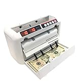 CHUXJ Contador de Billetes máquina de Contar Dinero Máquina portátil pequeña Mini Simple y fácil de Usar de Carga Perfecta for Las pequeñas Empresas Prevenir el Dinero Falso