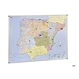 'Mapa oa Magnetic oa Spain le Portugal 103X129 cm