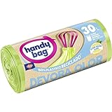 Handy Bag ຖົງຂີ້ເຫຍື້ອ 30L, ທົນທານຕໍ່, ກໍາຈັດກິ່ນ, 80% ວັດສະດຸລີໄຊເຄີນ, 15 ຖົງ
