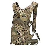 Kaiyei Camouflage Military Backpack 15L Casual Bicycle Waterproof Multipocket Durable Tactical Travel Hiking Trekking Mountaineering Small Sports Bag Camouflage CP