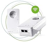 devolo Magic 2 – 2400 WiFi ac next Starter Kit: Set estable con 2 adaptadores Powerline para WiFi de malla en habitaciones, óptimo para streaming (2400 Mbit/s, 3 x conexiones Gigabit LAN, AP Steering)