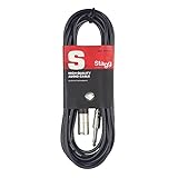 Stagg SAC3PXM DL - Cable XLR macho a Jack 6,3 mm. Color Negro