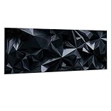 Navaris Magnetic Glass Whiteboard - Papa Magnetic no nā Notes Hanging - Panel Wall Magnetic me nā Magnets a me Geometric Design - 80 x 30 CM