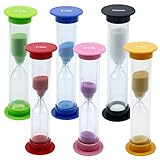 Cozlly Set of 6 Colorful Hourglasses for Kids, Children's Hourglass, Children's Hourglass, Kids Hourglass, Children's Hourglass, Hourglasses, 301-04555