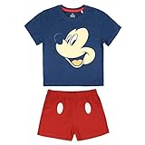 Cerdá Pijama Corto Algodón Mickey Conjuntos, Azul (Azul C03), 4 para Niños