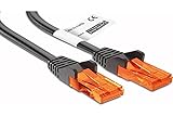 mumbi 23511 Cat.5e S/FTP Cable de Red Ethernet LAN Patch con conectores RJ-45 2.00m, negro