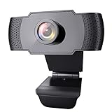 wansview Webcam PC Full HD 1080P con Micrófono, Webcam Portátil para PC, Webcam USB 2.0, Streaming Cámara Reducción de Ruido para Videollamadas, Grabación, Conferencias con Clip Giratorio