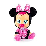 Bebés Llorones Minnie | Muñeca interactiva Que Llora de Verdad con Chupete y Pijama de Minnie - Juguete muñeco para niñas y niños +18 Meses