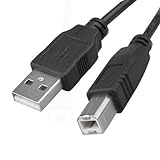 BABZTECH Cable USB para impresora, USB 2.0 tipo A macho a B macho cable de escáner compatible con impresoras como HP, Epson, Brother, Canon, Lexmark, Dell y todos los demás dispositivos USB A/B