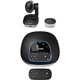 Logitech Group, Sistema de Webcam para Videoconferencia, Full HD 1080p/30fps, Enfoque Automático, Skype for Business, Teams, Zoom, Fuze, Hangouts Meet, Hardware, Cortana, Cisco Jabber, Portátil/PC/Mac
