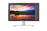 LG 32UN500-W - Monitor 4K UHD UltraFine 32 pulgadas, Panel VA LED: 3840x2160, HDMIx2, DPx1, Altavoces 5W, 4ms, 60Hz, Conectividad Universal, Inclinación Ajustable, Color Negro