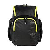 ARENA Spiky III Backpack 35 Mochila, Dark_Smoke-Neon_Yellow, Talla única Unisex Adulto