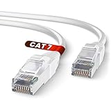 Mr. Tronic Cable Ethernet Cat 7 De 5m, Cable de Red LAN Con Conectores RJ45 Para una Conexión a Internet Rápida & Fiable - Cat7 Cable de Conexión | Internet Cable SFTP (5 Metros, Blanco)
