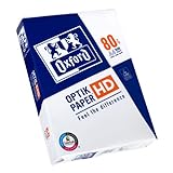 Oxford Papel para impresora (500 hojas, 80 g/m², papel DIN A4), 1 paquete
