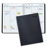 Smart Panda Agenda 2023 with Weekly View – A5 Agenda 2023 Week View – Weekly Planner, Spiral Diary - Soft Cover, 30 Metsotso ea Metsotso - A5 Annual Calendar, ka Spanish