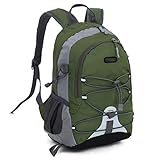 AUXDIQ Backpack 10 Liter Metsing Camping Pack bakeng sa Outdoor Sports Climbing Backpack Mountaineering Trekking Backpack for Kids Men Women (33 x 23 x 17CM)