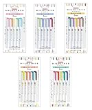 Zebra MildLiner Set completo de 25 colores vibrantes ideal para resaltar texto, niños, oficina, colegio, escuela (WKT7-5C WKT7-5C-NC WKT7-5C-RC WKT7-N-5C WKT7-5C-HC)