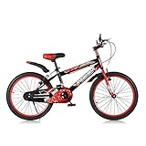 Mediawave Store - Bicicleta Magic Linea Premium, Bicicleta Talla 20', Bicicleta de montaña, Bicicleta para niños, Edad 7-10 Años, Bicicleta Deportiva, Paseo, Freno V-Brake (Rojo)