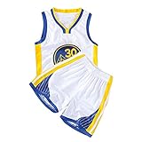 Desconocido Basketball Jersey for Youth Kids,Camisetas y Shorts de Baloncesto para Adolescentes Camisetas de Moda # 30 Regalos para Niños y niñas (White)