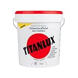 Titanlux Cobertura Total pintura para paredes Blanco, 4 l (Paquete de 1) - bidón