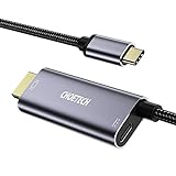 CHOETECH USB C a HDMI Cable(4K@60Hz) PD 60W, USB 3.1 Tipo C a HDMI Cable para Macbook Air 2020/2019/2018,iPadPro,MacbookPro 2020/2019, iMac,Samsung S20/S10E/Note8/S9+ S8,HuaweiP30/40 Pro/ Mate20 ect.