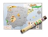ESPAÑA by Benbridge - Mapa de España para Rascar - ¡Rasca los lugares a los que viajes!