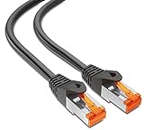 mumbi 23525 Cat.6 FTP Cable de Red Ethernet LAN Patch con conectores RJ-45 3.00m, negro (1x)