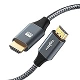 Twozoh Cable HDMI 4K 5M, Cable HDMI 2.0 de Alta Velocidad 18Gbps, Cable HDMI Trenzado Compatible con PS5, PS3, PS4, PC, Proyector, HDTV, Xbox