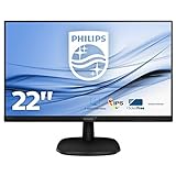 Philips Monitors 223V7QDSB/00 - Monitor IPS de 21.5' (Full HD, 1920x1080, Sin bordes, Flicker Free, Low Blue Mode, VESA, VGA + HDMI)