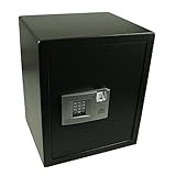 BURG-WÄCHTER Caja fuerte móvil con cerradura de combinación electrónica y huella dactilar, Point Safe, 72,8 l, 25,5 kg, P 4 E FS, Negro