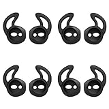 MoKo Almohadillas Auriculares para Apple AirPods/EarPods [4 PZS], Respuesto de Eartips de Silicona Suave Anti-Slip Gancho de Gel Auriculares Protectivos Accessorios - Blanco