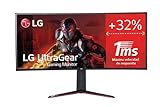 LG 38GN950-B - Monitor Gaming UltraGear 38 pulgadas 4K UHD, 3840x1600, Panel NanoIPS, 21:9, HDMI, DisplayPort, 1ms, 144Hz, 1000:1, 450nit, HDR600, DCI-P3 98%, Color Negro