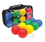 Set de Fun Bocce, 4x2 Bolas de Plástico, 1x Bola de Puntería, en una Bolsa de Transporte con Cierre