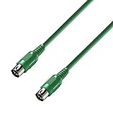 Adam Hall Cables 3 STAR MIDI 0150 GRN - Cable MIDI 1,5 m verde
