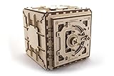 UGEARS Caja de seguridad - Mecánico 3D Rompecabezas de Madera - Kit de Construcción Sin Pegamento