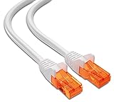 mumbi 08044 Câble réseau patch Ethernet LAN Cat.5e S/FTP avec connecteurs RJ-45 20.0 m, blanc