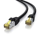 Primewire - 25 Metros - Cable Ethernet Cat 7 a 10 Gbits para Exteriores - Fibra óptica 10000 Mbits - Cable de Red LAN Outdoor IP66 - Blindaje S FTP - RJ45 - Protección Doble Revestimiento Resistente