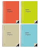 Additio P192 - Quaderno Triplex per insegnanti, colori assortiti