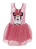 Disney, Minnie Mouse kjole, piger kjole, 3D ballet tutu nederdel, piger fødselsdagsfest kjole, prinsesse sommer kjole, gave til piger, 2 til 6 år (2 år, lyserød)
