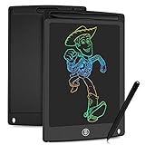 HOMESTEC LCD-farvet LCD-skrivetablet, digital whiteboard til påmindelser til skrivning eller tegning (8,5 tommer, sort)