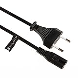 Cable de alimentación de 2 Clavijas Figura 8 Cable Compatible con HP Envy 4500 5530 5530 5532 120 | Cable de Pared EU (2m)