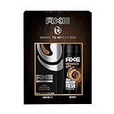 AX Men's Toiletry Bag Gift Box Dark Temptation Deodoran pou Gason BodySpray 150ml + Eau de Toilette 50ml