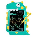 Funsland Tableta de Escritura Color LCD, 8.5 Pulgadas Pizarra Digital Infantil, Dinosaurio Tableta Gráfica Dibujo Borrable para Juguete Regalos para Niñas y Niños 2 3 4 5 6 Años, con Botón de Bloqueo