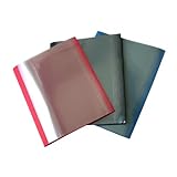 Olympia - Funda para encuadernación térmica, ancho de 3 mm para 21-30 hojas de papel: 10 x color azul, 10 x color negro, 10 x color rojo