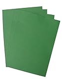 Pavo - Tapa para encuadernar (aspecto de cuero, tamaño DIN A4, 250 g/m², 100 unidades), color verde bosque