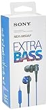 Sony MDRXB50APL.CE7 - Auriculares intraurales (Extra Bass, micrófono Integrado), Azul
