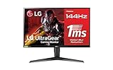 LG 27GL650F-B - Monitor Gaming FHD de 69 cm (27') con Panel IPS (1920 x 1080 píxeles, 16:9, 1 ms con MBR, 144Hz, FreeSync 2, 400 cd/m², 1000:1, sRGB 99%, DP x1, HDMI x2), Color Negro