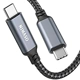 NIMASO Cable Thunderbolt 3[40Gbps 100W/5A/5K@60Hz 3.3ft],USB C a USB C Cable Compatible para 2016-2020 Macbook Pro,iMac,iMac Pro,Galaxy S20/S10/S9/Note9,Huawei Mate 20/20 Pro